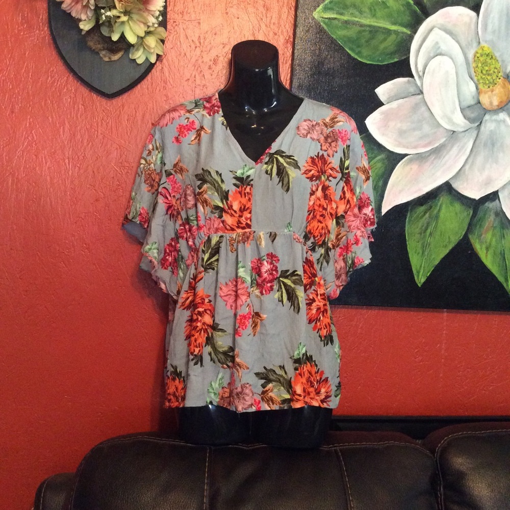 Flowered blouse